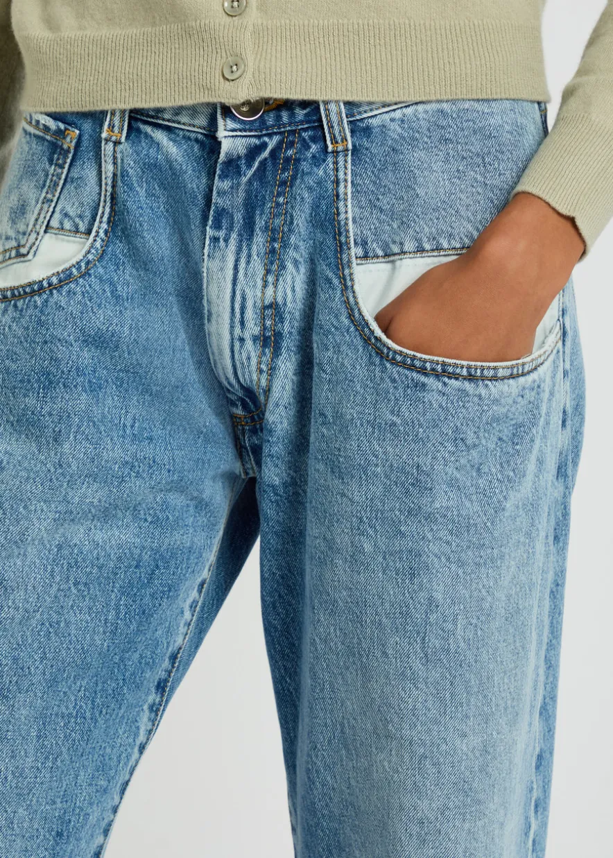 Straight-leg jeans