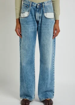 Straight-leg jeans