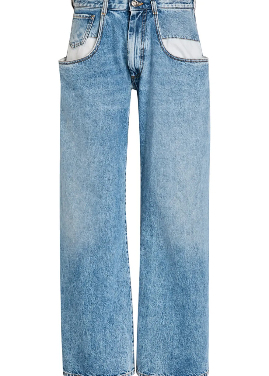 Straight-leg jeans