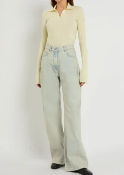 Straight-leg jeans