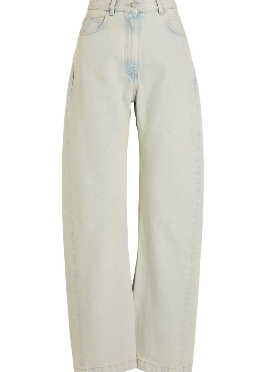 Straight-leg jeans