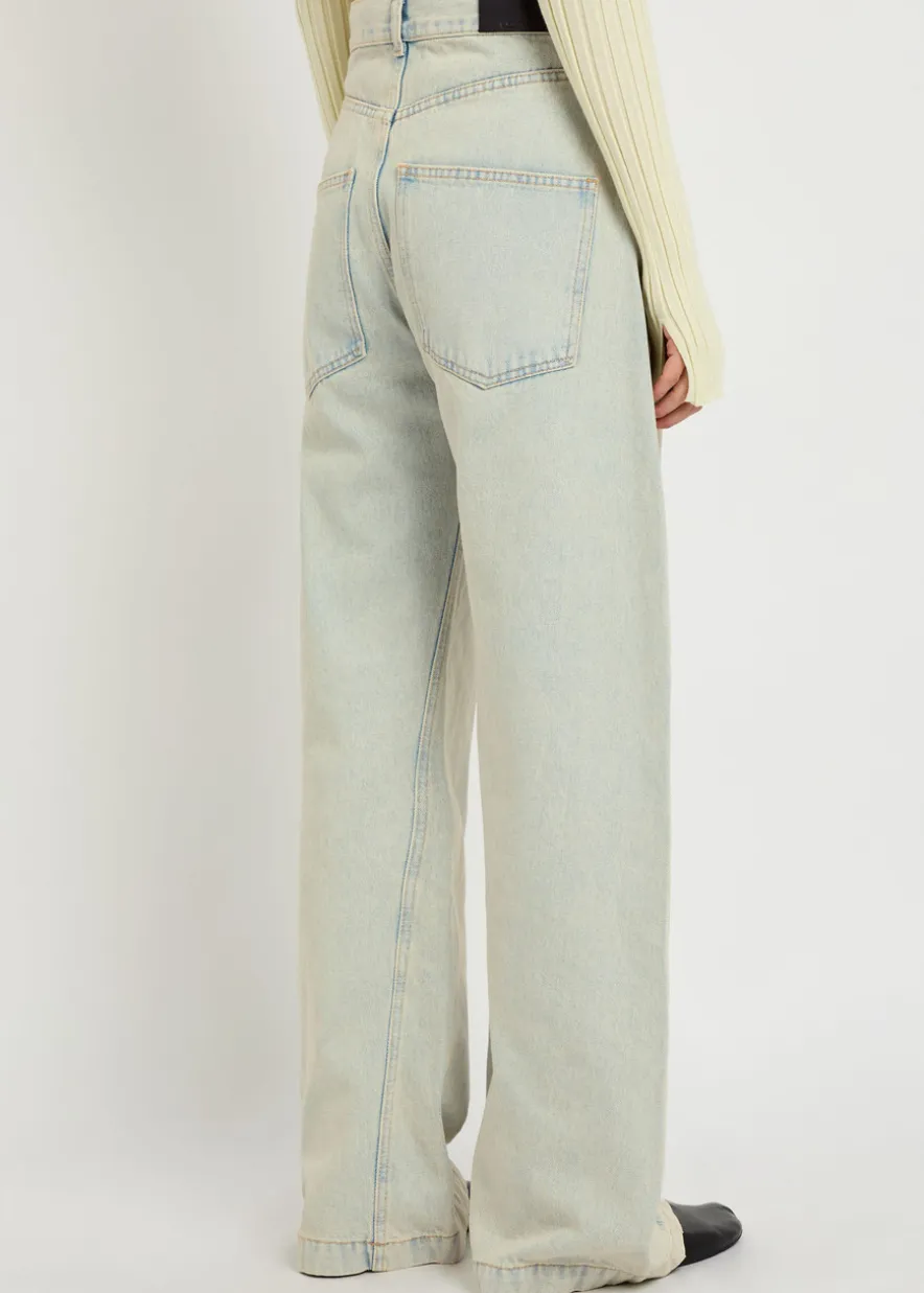 Straight-leg jeans