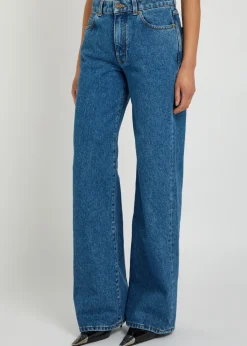 Straight-leg jeans
