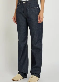 Straight-leg jeans