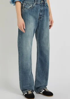 Straight-leg jeans