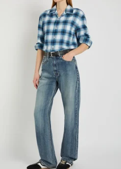 Straight-leg jeans
