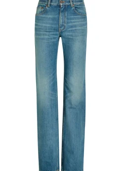 Straight-leg jeans
