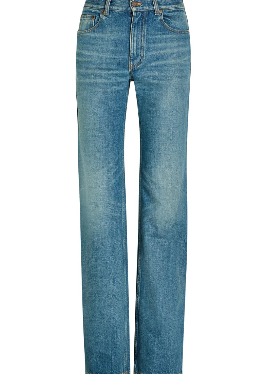 Straight-leg jeans