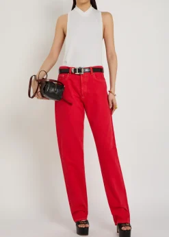 Straight-leg jeans