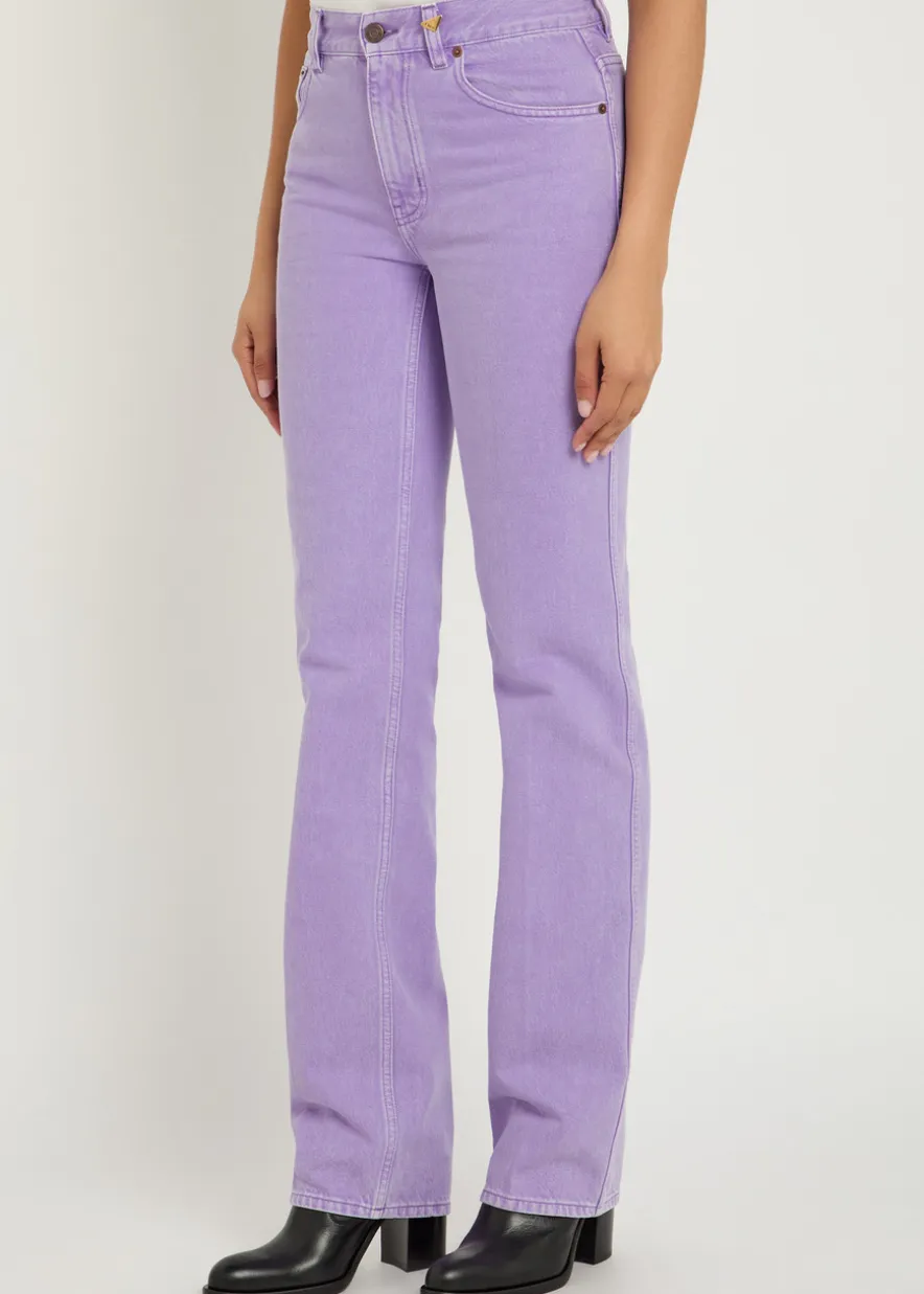 Straight-leg jeans