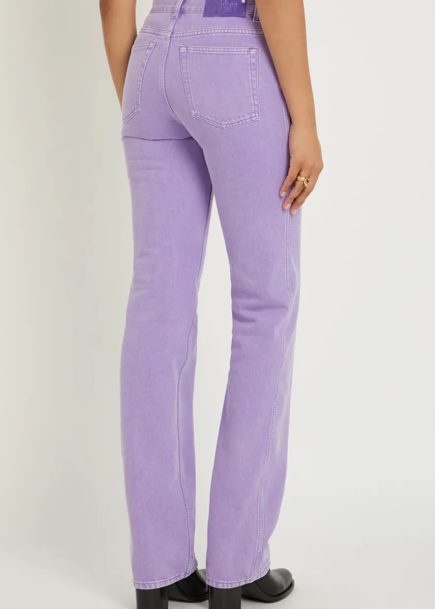 Straight-leg jeans