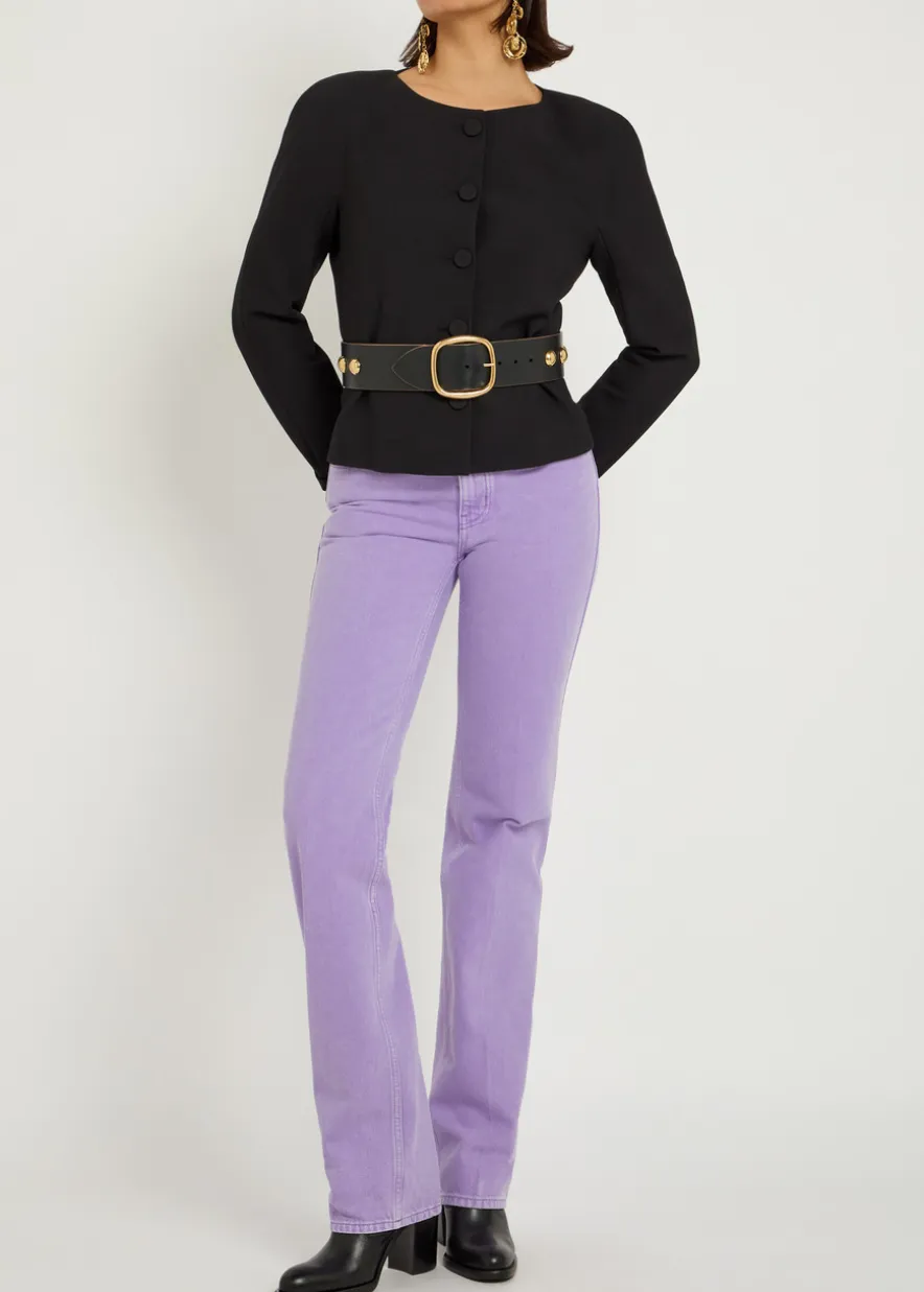 Straight-leg jeans