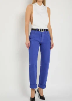 Straight-leg jeans