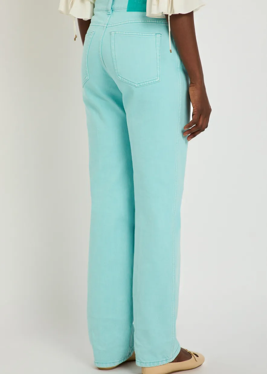 Straight-leg jeans