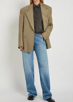 Straight-leg jeans