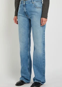 Straight-leg jeans
