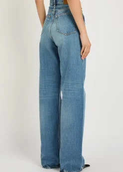Straight-leg jeans