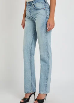 Straight-leg jeans