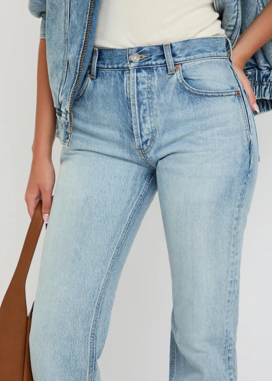 Straight-leg jeans
