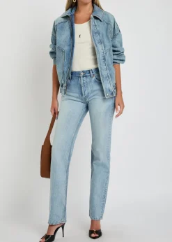 Straight-leg jeans