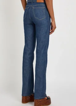 Straight-leg jeans