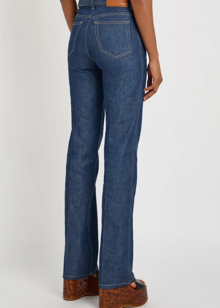 Straight-leg jeans