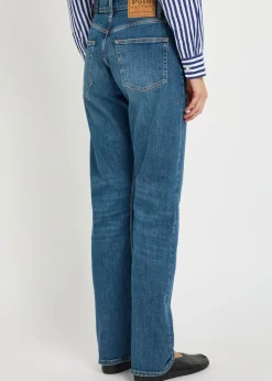 Straight-leg jeans