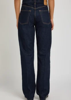 Straight-leg jeans