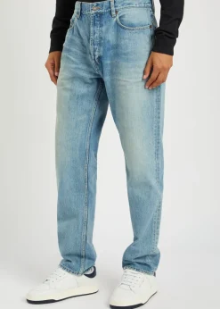Straight-leg jeans