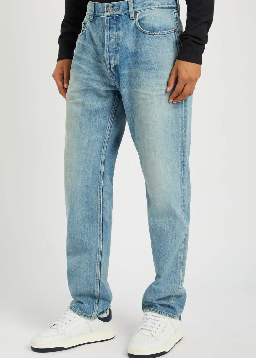 Straight-leg jeans