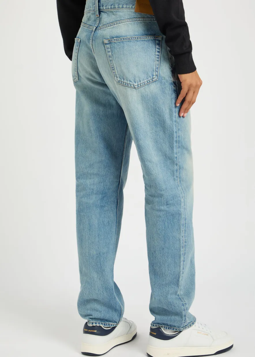 Straight-leg jeans
