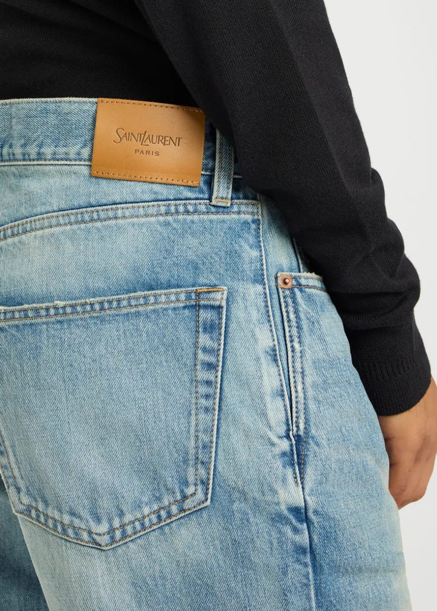 Straight-leg jeans