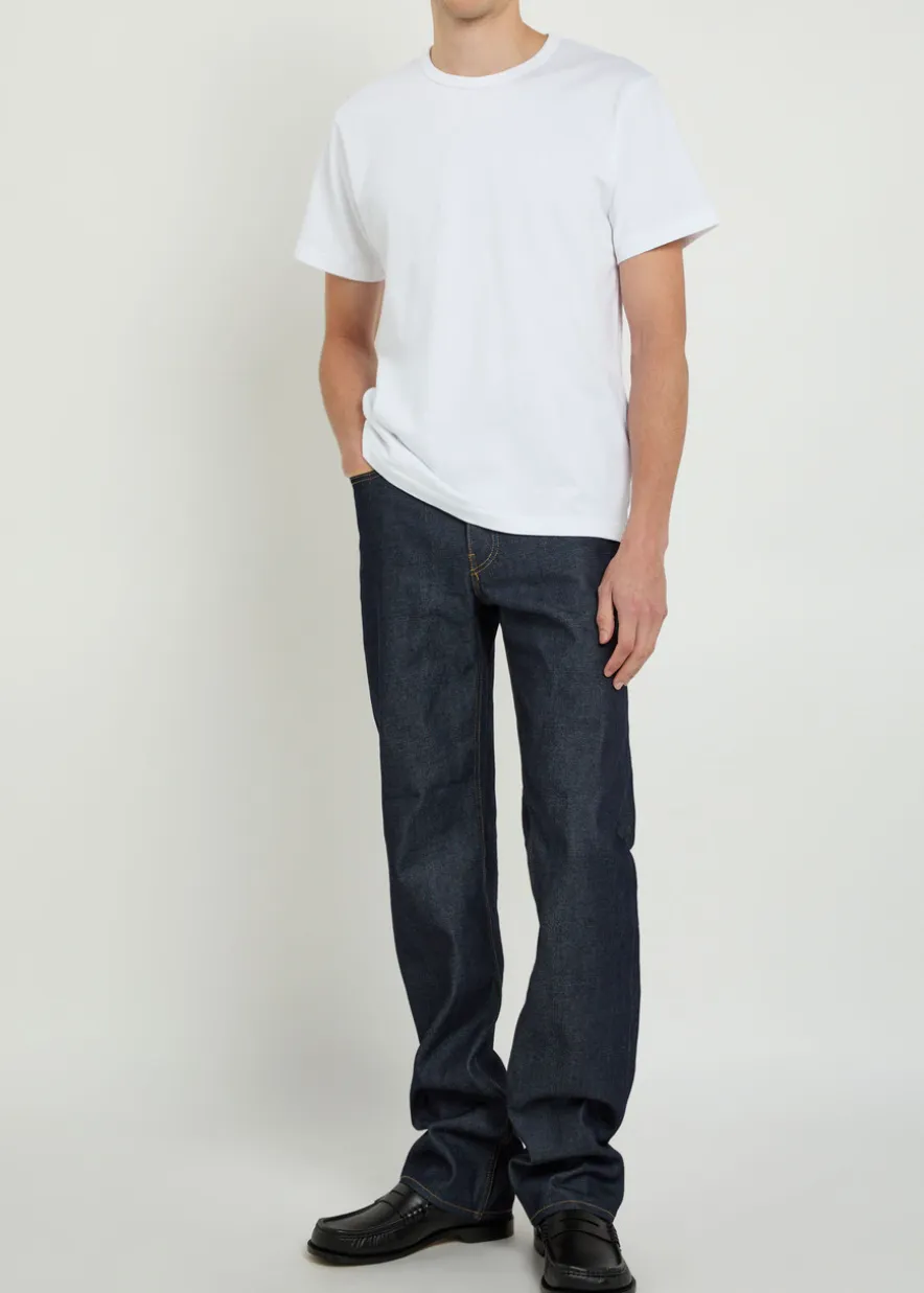 Straight-leg jeans