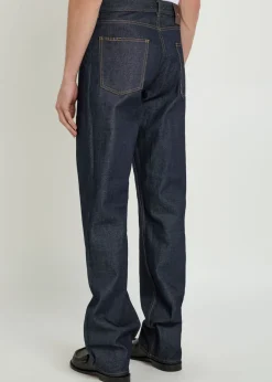 Straight-leg jeans