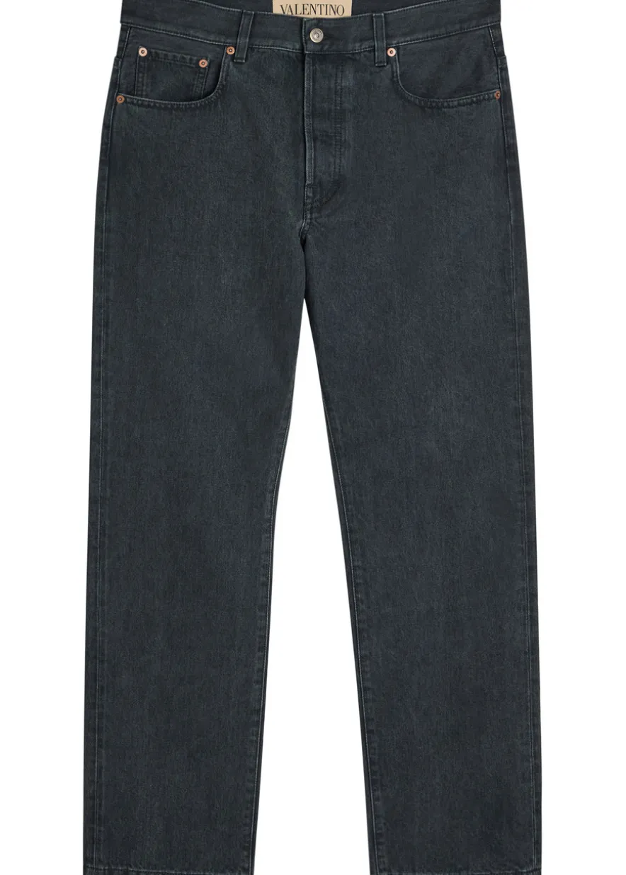 Straight-leg jeans