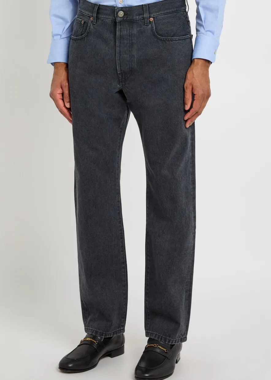 Straight-leg jeans