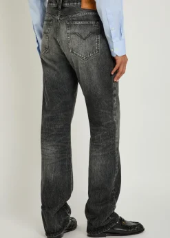 Straight-leg jeans