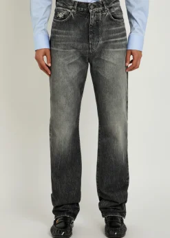 Straight-leg jeans