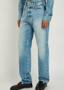 Straight-leg jeans