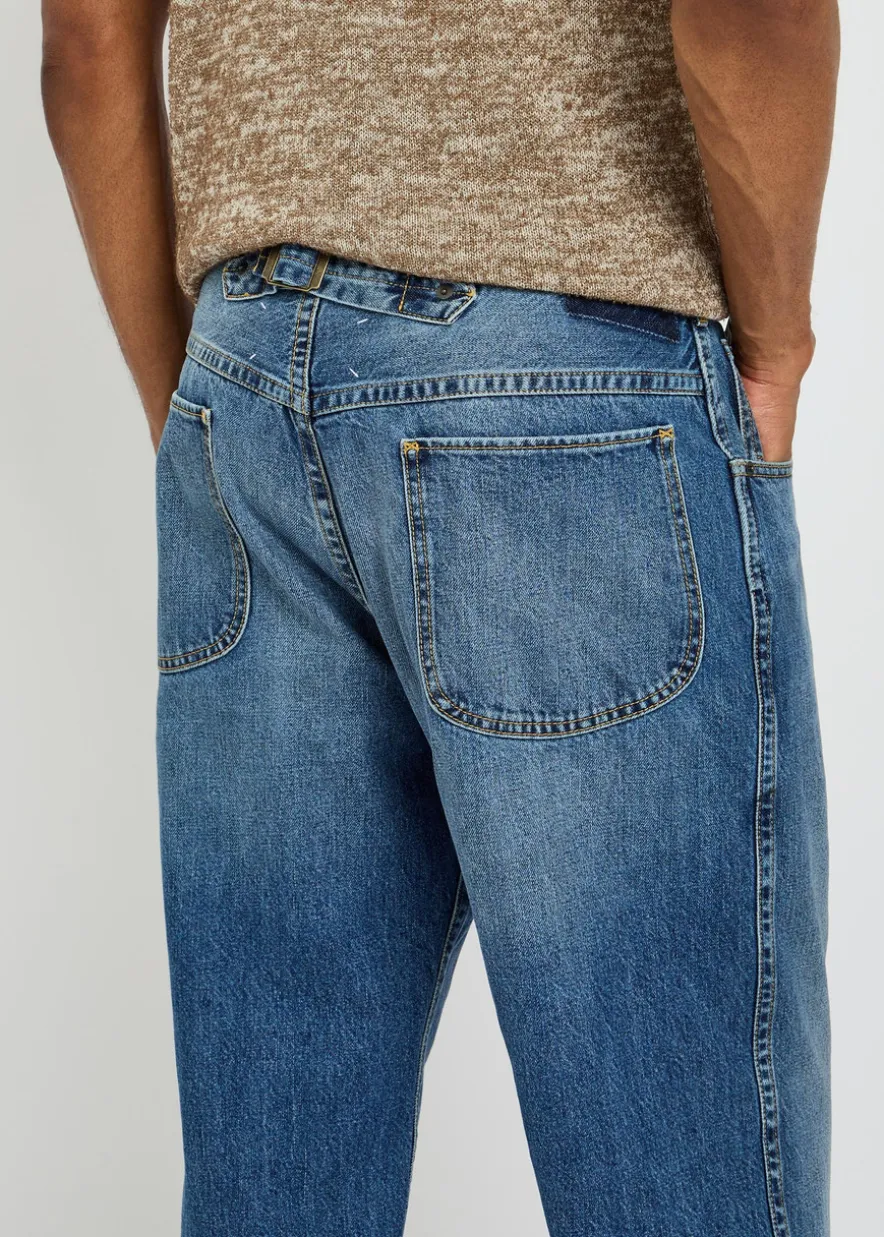 Straight-leg jeans