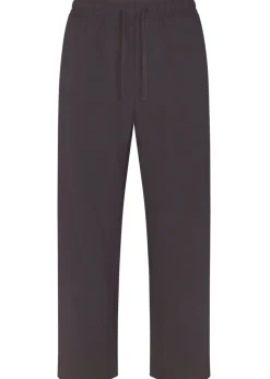 Straight-leg jersey trousers