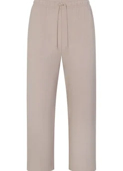 Straight-leg jersey trousers