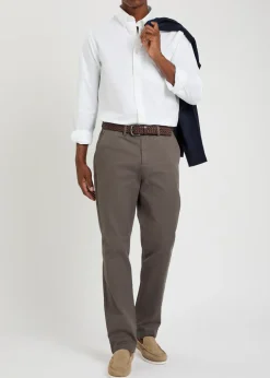 Straight-leg stretch-cotton chinos