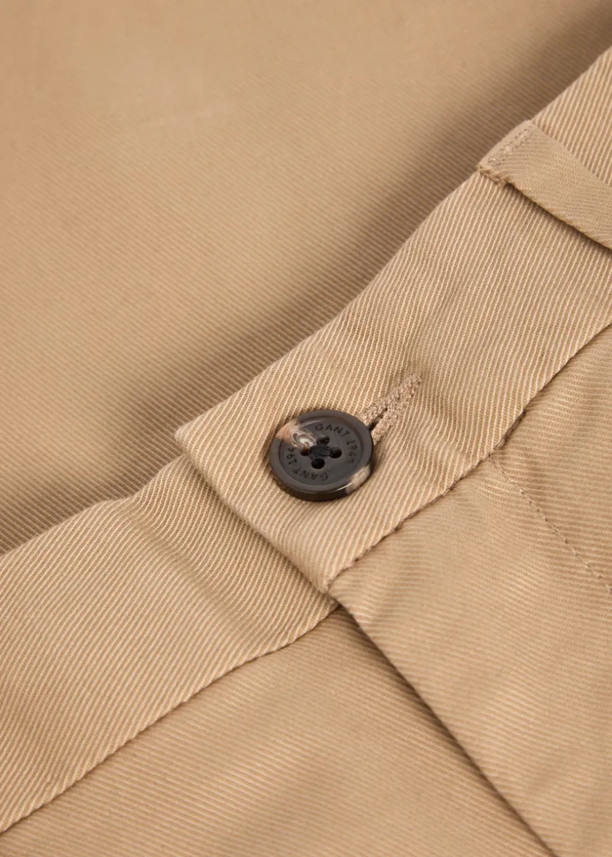 Straight-leg stretch-cotton chinos