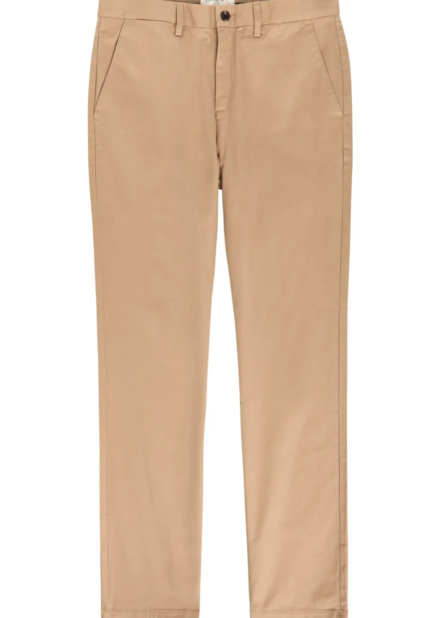 Straight-leg stretch-cotton chinos
