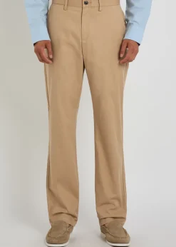 Straight-leg stretch-cotton chinos