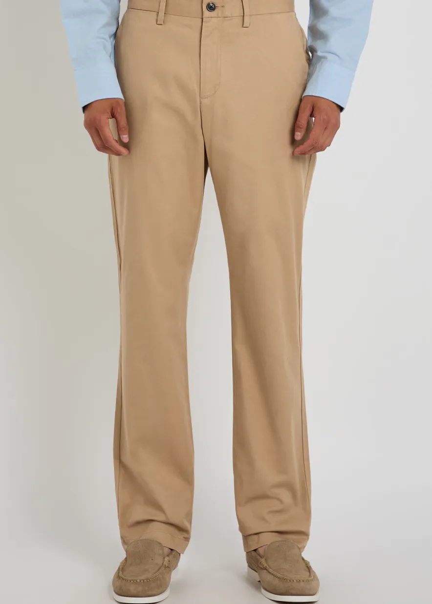 Straight-leg stretch-cotton chinos