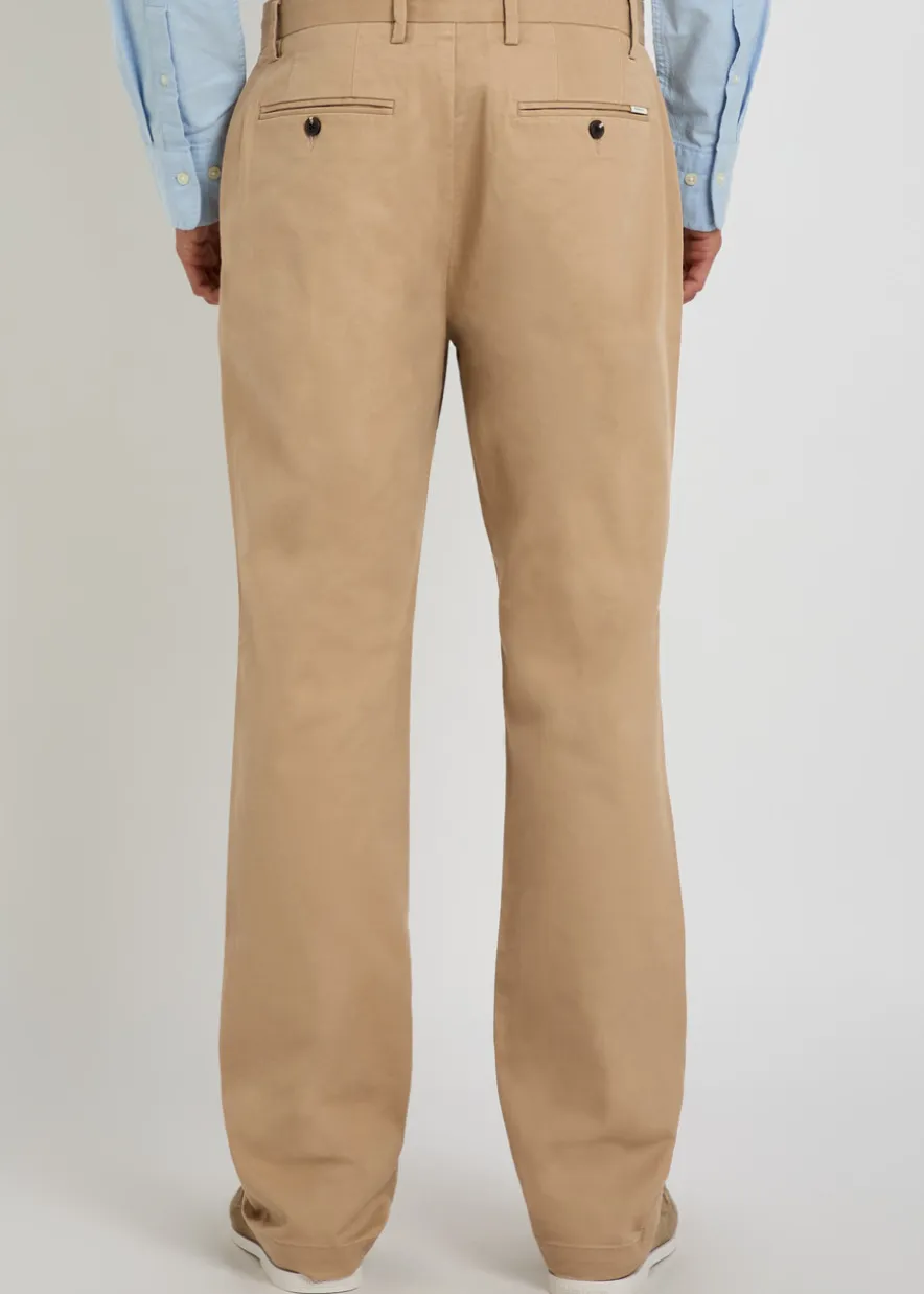 Straight-leg stretch-cotton chinos