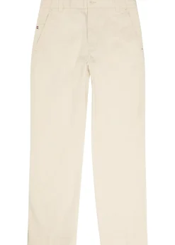 Straight-leg stretch-cotton trousers