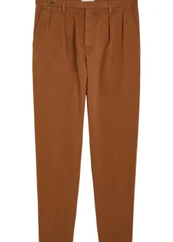 Straight-leg stretch-cotton trousers